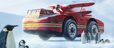 Így kellett volna lennie, azonban a Snow Cruiser szinte mindig elásta magát a hóban. Csak hátrafelé lehetett vele közlekedni