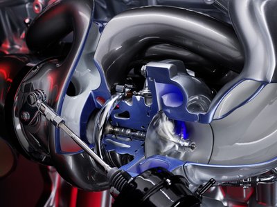 High-temperature resistant materials in the exhaust manifold and turbocharger for high performance demands