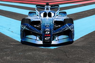 LE CASTELLET, FRANCE - APRIL 21: A general view of the GEN4 Formula E car during the Formula E GEN4 Launch at Circuit Paul Ricard on April 21, 2026 in Le Castellet, France. (Photo by Simon Galloway/LAT Images)