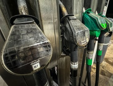 BRISTOL, UNITED KINGDOM - FEBRUARY 17: The nozzles of petrol pumps are pictured on February 17, 2024 in Bristol, England. The European Union plans to ban all new sales of carbon-emitting petrol and diesel cars by 2035. Originally the UK planned to ban the sale of new petrol and diesel cars in Britain will by 2030, however this has recently put back still further. Critics of the laws have expressed concern that many internal combustion engined carbon polluting cars, lorries and vans will be still on the roads long after the ban on their sale. (Photo by Matt Cardy/Getty Images)