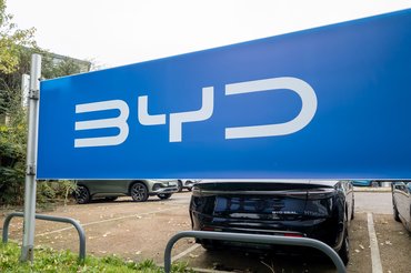 London. UK- 11.03.2024. A new showroom selling electric vehicles from the Chinese auto maker BYD.