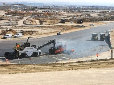 MADRID, SPAIN - FEBRUARY 2026: Construction work of the future Madring circuit, which will host the Spanish Formula 1 Grand Prix on February 28, 2026 in Madrid, Spain. (Photo by Cristina Arias/Cover/Getty Images)