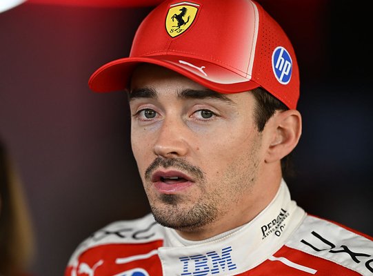 SUZUKA, JAPAN - MARCH 28:  Charles Leclerc of Scuderia Ferrari speaks to television media following the qualifying session for the 2026 Japanese Grand Prix at Suzuka Circuit in Suzuka, Mie Prefecture, Japan, on March 28, 2026. (Photo by Artur Widak/NurPhoto via Getty Images)