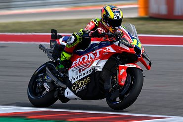 AUSTIN, TEXAS - MARCH 27: Diogo Moreira of Brazil riding a Honda LCR during free practice ahead of the MotoGP of United States at Circuit of The Americas on March 27, 2026 in Austin, Texas. (Photo by Gold & Goose Photography/Getty Images)