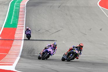 AUSTIN, TEXAS - MARCH 29: Fabio Quartararo of France riding the Monster Energy Yamaha (20) during the MotoGP of  United States at Circuit of The Americas on March 29, 2026 in Austin, Texas. (Photo by Gold & Goose Photography/Getty Images)