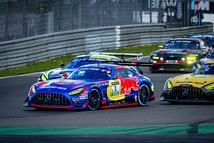 Max Verstappen and Lucas Auer of Mercedes-AMG Team Verstappen Racing drive the Mercedes-AMG GT3 during the ADAC Qualifier Race 2 24h Nurburgring at the Nurburgring in Nurburg, Germany, on April 19, 2026. (Photo by Jack Brekelmans/EYE4IMAGES/NurPhoto via Getty Images)