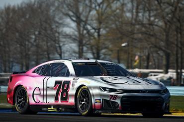 WATKINS GLEN, NEW YORK - MAY 10: Katherine Legge, driver of the #78 e.l.f. Chevrolet, drives during the NASCAR Cup Series Go Bowling at The Glen at Watkins Glen International on May 10, 2026 in Watkins Glen, New York. (Photo by Chris Graythen/Getty Images)