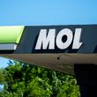 A MOL gas station with a logo sign is seen in Krakow, Poland, on May 10, 2026. The station is operated by the Hungarian oil company and features gasoline pump stands or fuel dispenser machines. (Photo by Marcin Golba/NurPhoto via Getty Images)