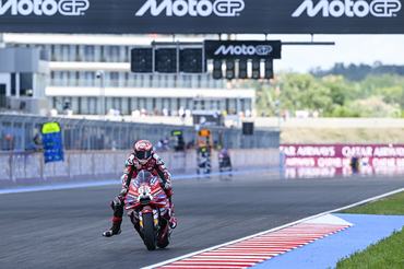 BALATONBOGLAR, HUNGARY - JUNE 07: Francesco Bagnaia of Italy riding the Lenovo Ducati (63) during the MotoGP of Hungary at Balaton Park Circuit on June 07, 2026 in Balatonboglar, Hungary. (Photo by Gold & Goose Photography/Getty Images)