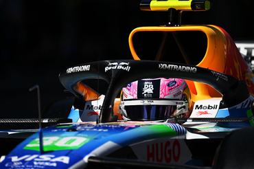 BARCELONA, SPAIN - JUNE 13: Liam Lawson of New Zealand and Visa Cash App Racing Bulls leaves the garage during qualifying ahead of the F1 Grand Prix of Barcelona-Catalunya at Circuit de Barcelona-Catalunya on June 13, 2026 in Barcelona, Spain. (Photo by Mark Sutton - Formula 1/Formula 1 via Getty Images)