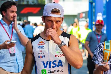 BARCELONA, SPAIN - JUNE 14: Liam Lawson of New Zealand and Visa Cash App Racing Bulls walks in the paddock during the F1 Grand Prix of Barcelona-Catalunya at Circuit de Barcelona-Catalunya on June 14, 2026 in Barcelona, Spain. (Photo by Kym Illman/Getty Images)