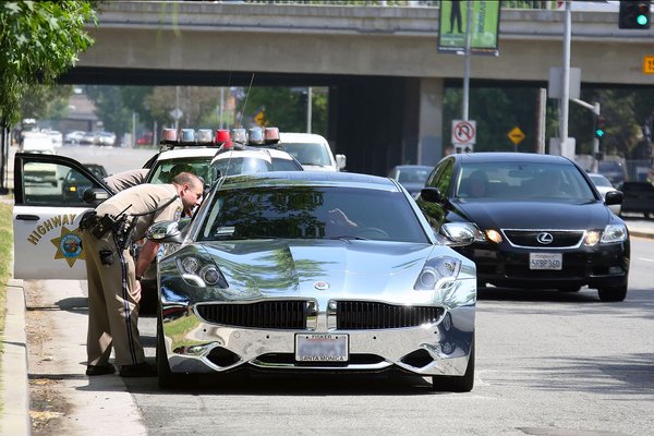 LOS ANGELES, CA - JULY 06: Justin Bieber is seen as he was pulled over for speeding on July 06, 2012 in Los Angeles, California.  (Photo by Bauer-Griffin/GC Images)