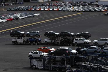 RICHMOND, CA - MAY 24:  Brand new cars sit on a truck that is leaving a lot at the Auto Warehousing Company near the Port of Richmond on May 24, 2018 in Richmond, California.  U.S. president Donald Trump is threatening to impose heavy tariffs on auto imports and has directed Commerce secretary Wilbur Ross to look into and determine if auto imports could be considered a national security threat and if it would be possible to bypass congress and take unilateral action under section 232 of the Trade Expansion Act of 1962.  (Photo by Justin Sullivan/Getty Images)