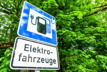 signs for a power supply for electric cars in germany