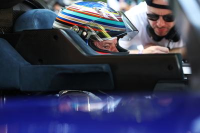 CHICHESTER, ENGLAND - JULY 09: Adrian Newey the former Chief Technology Officer at Red Bull Racing and designer of the RB17 prepares to take the car on a display run during the Goodwood Festival of Speed at Goodwood Motor Circuit on July 09, 2026 in Chichester, England. (Photo by Dom Gibbons/Getty Images) // Red Bull Racing / Red Bull Content Pool // SI202607090400 // Usage for editorial use only //
