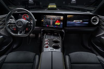 Das neue Mercedes-AMG GT 63 4-Türer Coupé, 2026.Mercedes-AMG GT 63 4-Türer Coupé | Energieverbrauch kombiniert 21,0-17,9 kWh/100 km | CO2 Emissionen kombiniert 0 g/km | CO2-Klasse: A The all-new Mercedes-AMG GT 63 4-Door Coupé, 2026.Mercedes‑AMG GT 63 4-Door Coupé | combined energy consumption 21.0-17.9 kWh/100 km | combined CO2 emissions 0 g/km | CO2 class: A