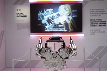 LAS VEGAS, NEVADA - JANUARY 30: F1X displays during the reopening of the Grand Prix Plaza Formula 1 attraction on January 30, 2026 in Las Vegas, Nevada. (Photo by Louis Grasse/Getty Images)